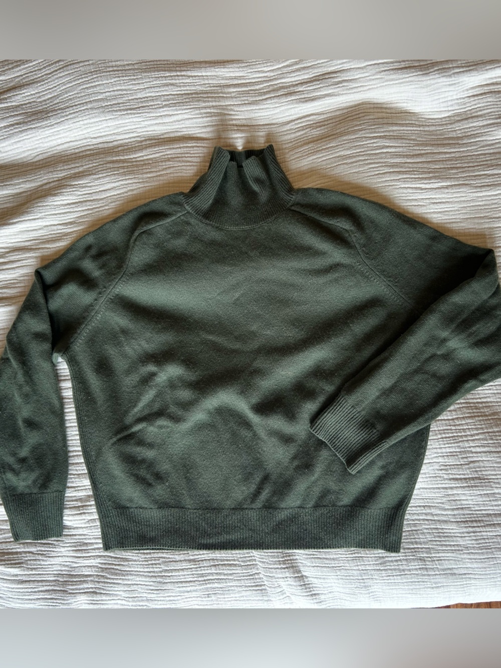 Vince Olive Mock Neck Pullover Sweater